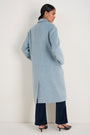 Dylan Drawn Cloth Coat - Blue