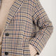 Dylan Wool Blend Coat - Sand/Brown Check