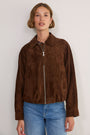 Eden Suede Jacket - Chocolate