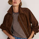 Eden Suede Jacket - Chocolate