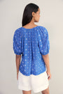 Edie Blouse - Soft Cobalt Shibori