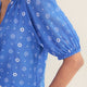 Edie Blouse - Soft Cobalt Shibori
