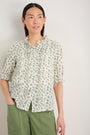 Elara Blouse - Ivory Stamp Floral