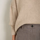 Eleanor Wool Blend Trousers - Cocoa/Blue Check