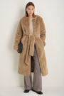Eleanor Wool Blend Trousers - Cocoa/Blue Check