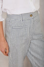 Eliana Trouser - Blue/Ivory Stripe