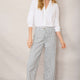 Eliana Trouser - Blue/Ivory Stripe