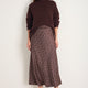 Ella Silk Skirt - Cocoa Spot