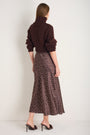 Ella Silk Skirt - Cocoa Spot