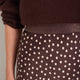 Ella Silk Skirt - Cocoa Spot