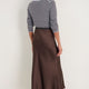 Ella Silk Skirt - Cocoa