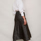 Ella Silk Skirt - Grey Leopard