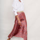 Ella Silk Skirt - Pink Floral