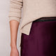 Ella Silk Skirt - Plum