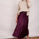 Ella Silk Skirt - Plum