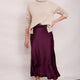 Ella Silk Skirt - Plum