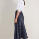 Ella Silk Skirt - Midnight Sprig Floral
