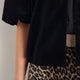 Ella Silk Velvet Skirt - Leopard