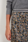 Ella Silk Skirt - Retro Floral Scarf