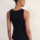 Elle Ribbed Vest - Black
