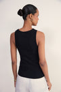 Elle Ribbed Vest - Black