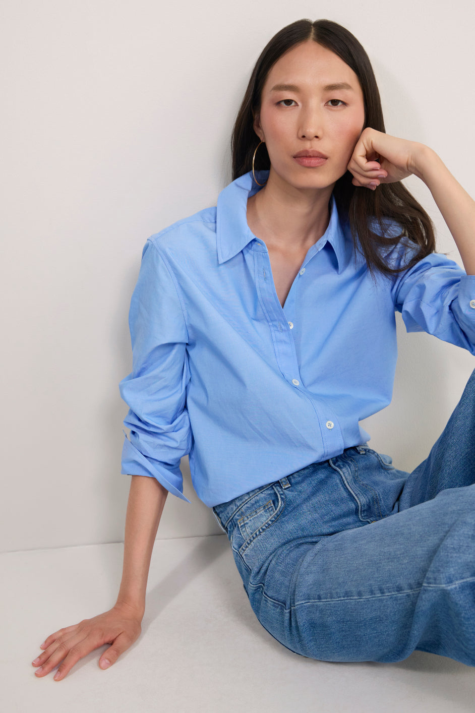 Elma Shirt - Cornflower Blue