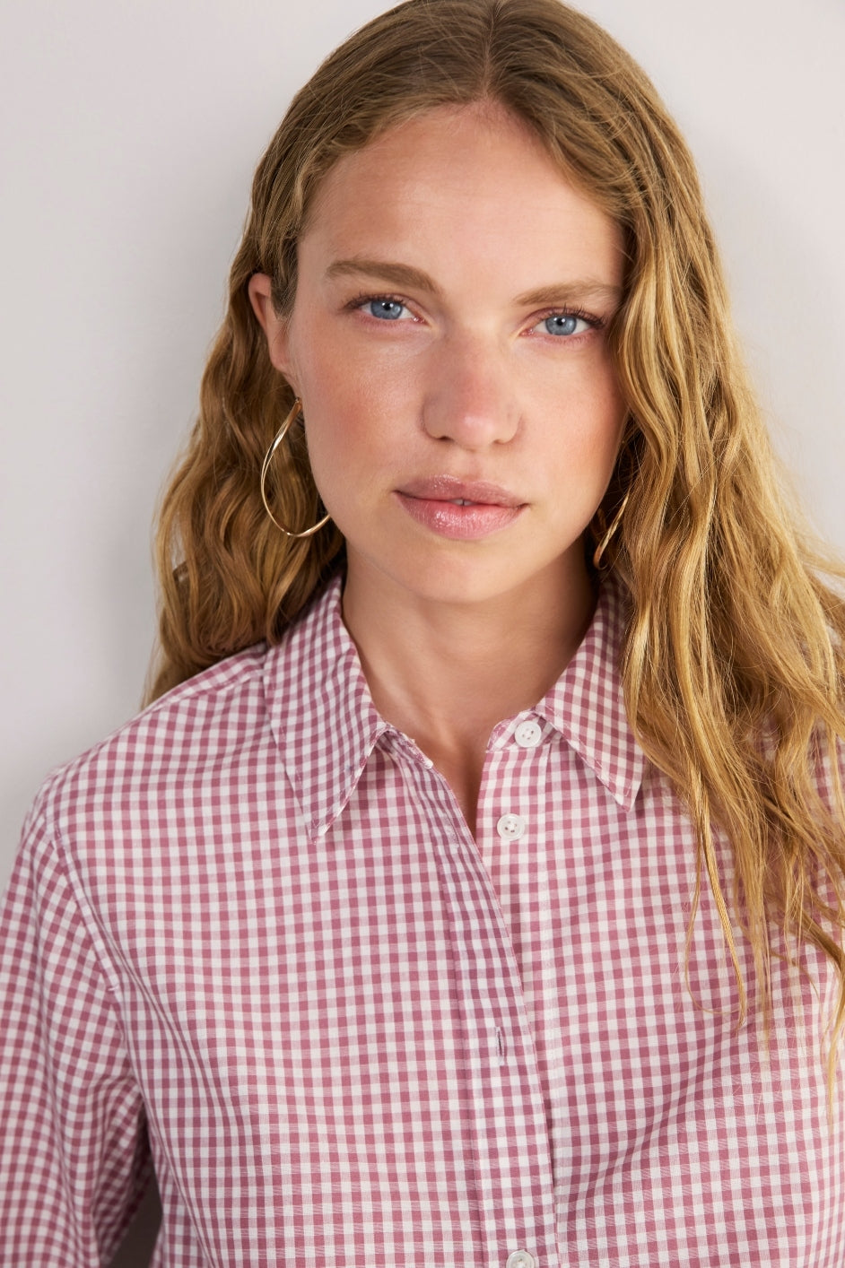 Elma Shirt - Pink Gingham