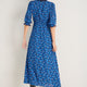 Elodie Dress - Cobalt Retro Ditsy