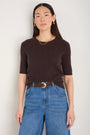 Elodie Knit Top - Cocoa