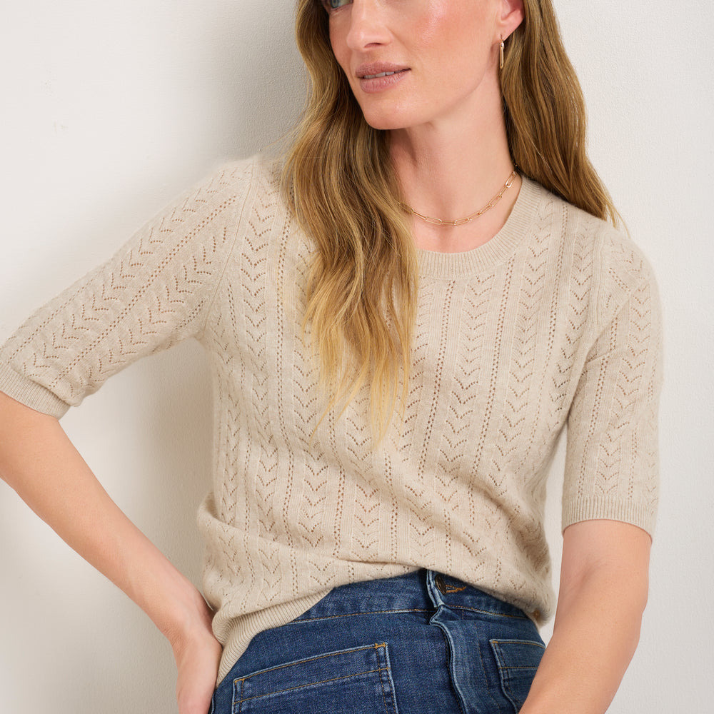 Elodie Knit Top - Parchment
