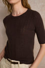 Elodie Knit Top - Cocoa