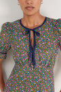 Elsie Silk Dress - Ditsy Floral