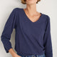Elyna 3/4 Sleeve Tee - Midnight