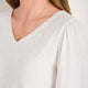 Elyna 3/4 Sleeve Tee - White