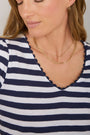 Elyna Tee - Midnight/Ivory Stripe