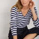 Elyna Tee - Midnight/Ivory Stripe