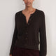 Erica Davies x WYSE Cable Cardigan - Chocolate
