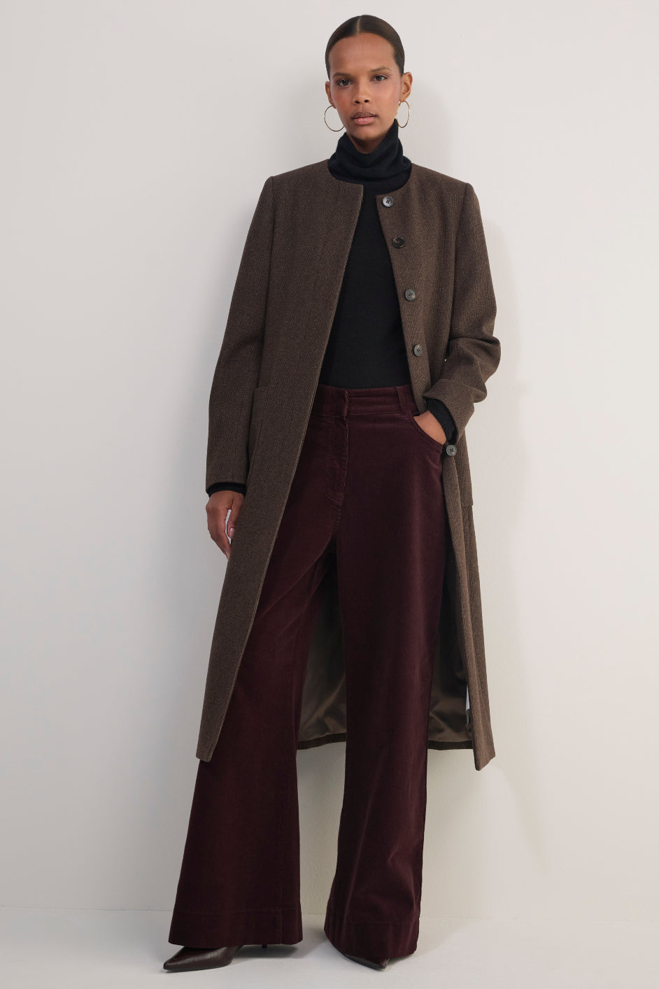 Erica Davies x WYSE Cord Trouser - Plum