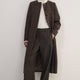 Erica Davies x WYSE Embroidered Coat - Brown Check
