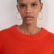Erica Davies x WYSE Chunky Crew Neck Jumper - Orange