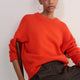 Erica Davies x WYSE Chunky Crew Neck Jumper - Orange