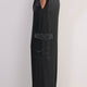 Erica Davies x WYSE Satin Cargo Trouser - Black