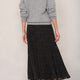 Estelle Plisse Skirt - Black Polka Dot