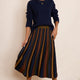 Eulalie Sunray Knitted Skirt - Multi