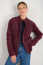 Eva Pin Cord Jacket - Merlot