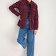 Eva Pin Cord Jacket - Merlot