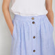 Evangeline Linen Skirt - Chambray