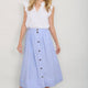 Evangeline Linen Skirt - Chambray