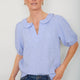 Evangeline Linen Top - Chambray