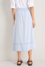 Evangeline Skirt - Powder Blue Stripe